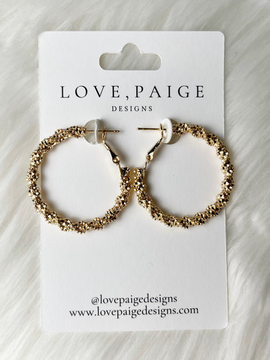 Anna Gold Hoop Earrings