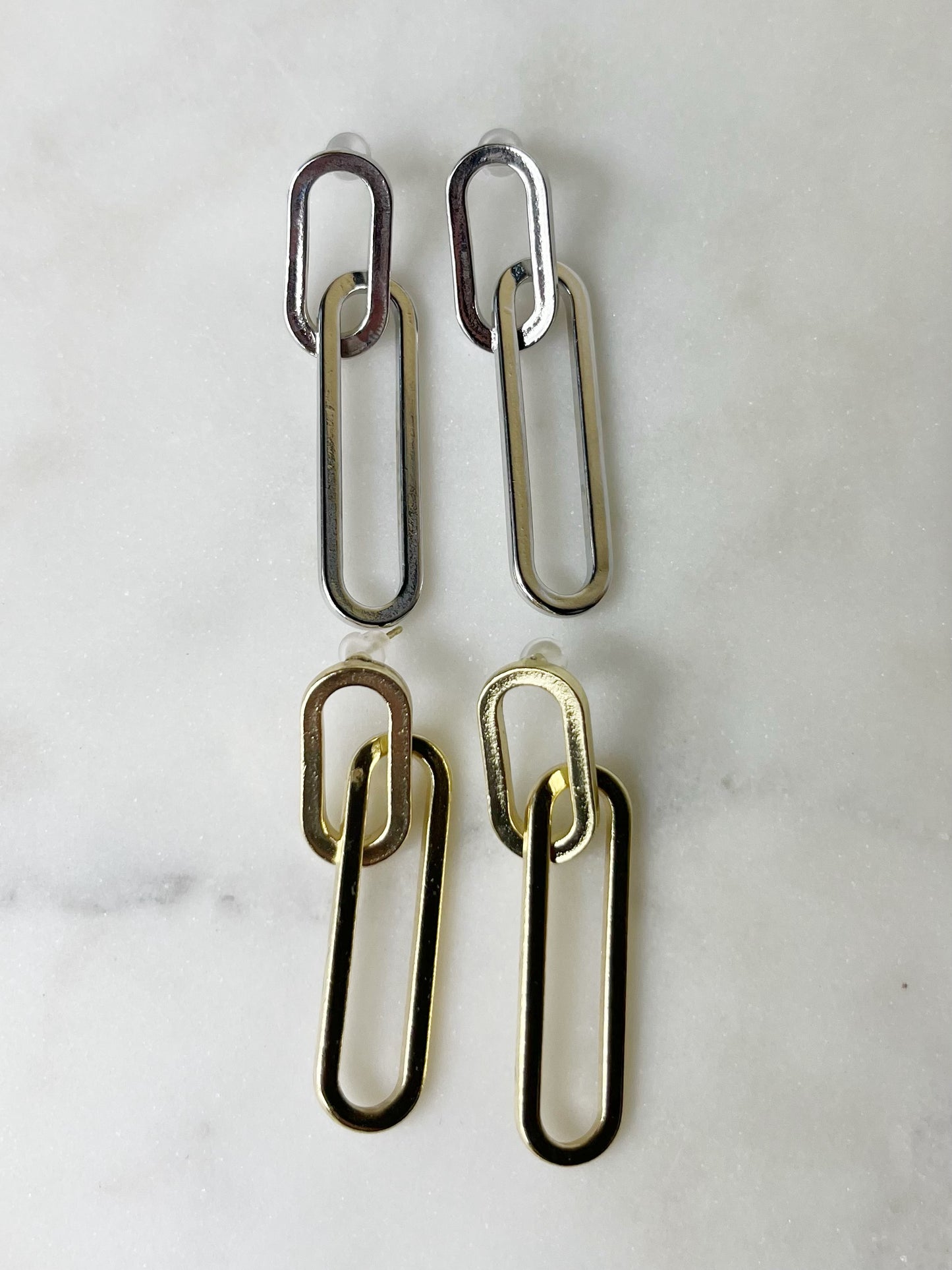 Paperclip Dangle Earrings