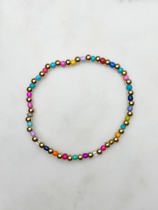 Gold Rainbow Bracelet