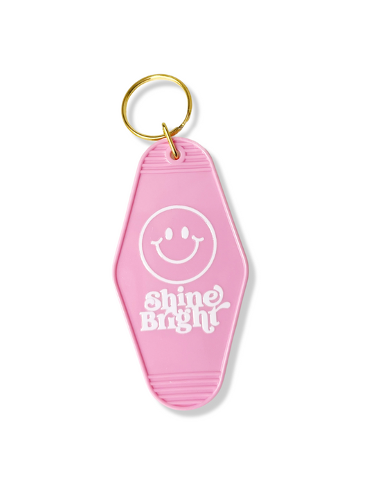 Shine Bright Pink Keychain