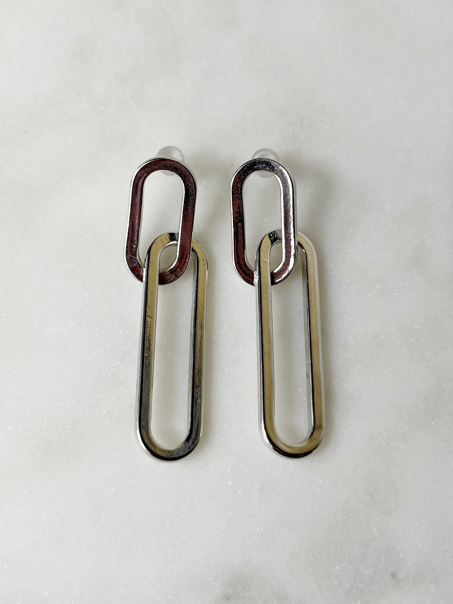 Paperclip Dangle Earrings