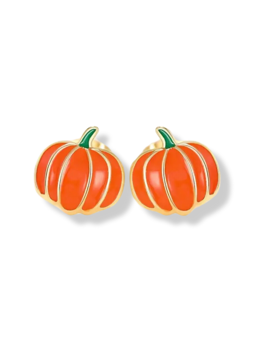 Pumpkin Stud Earrings